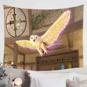 Fiction Artwork White Owl Tapestry