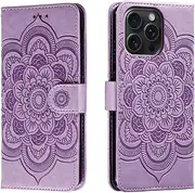 shingtomua for iPhone 14 Pro Max Case Wallet with Card Holder Kickstand Magnetic Soft Leather Flip Fold Cover (Purple, iPhone 14 Pro Max)
