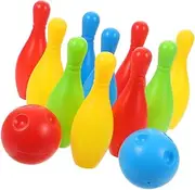 VICASKY Boy Girl-Friendly Mini Bowling Game Safe Plastic Bowling Pins Ball Set for Indoor Play Fine Motor Skill Development