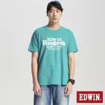 【EDWIN】男裝 外星人DJ短袖T恤(土耳其藍)