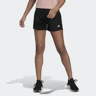 【adidas 愛迪達】短褲 Hiit Training Knit 女款 黑 白 高腰 彈性 吸濕排汗 運動褲 愛迪達(HD0667)