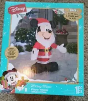 Disney, Gemmy, Mickey Mouse Santa clause Airblown Christmas Inflatable NIB