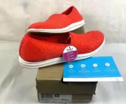 Clarks Cloudsteppers Women’s 12 Red Stretch Slip On Shoes Breeze Emily Grenadine