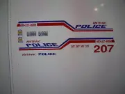 AMTRAK old school Police patrol car decals 1:24