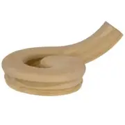 EVERMARK Handrail Fittings Stair Parts Poplar Right-Hand Volute in Unfinished