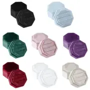 3 Rings Octagonal Display Box Dustproof Rings Storage Box Suitable for Proposals