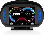 Car Head Up Display Multi-funciton OBD GPS Slope Meter Atmosphere Lamp Full Gauge with 12 S ple Faces