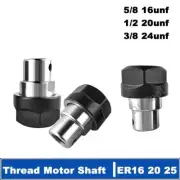 Metal Chuck Thread Motor Shaft Tool Post Holder Sleeve Steel Spindle Engraving