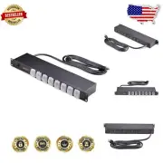 TAA Compliant 1U PDU with 8-Outlets and 15A Circuit Breaker - Efficient Setup
