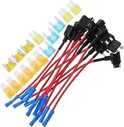 CHILDWEET 1 Set Circuit Switch Kit Standard Fuse Holder Kit Bar Wireless Fuse Mini Breaker Brake Bleeding Kit Fuse Wire Key Wrench Fuse Taps Automotive Gauge Wire Vacuum Car LED Pump Plastic