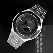 New 2024 Silver Custom Casio G-Shock GA2100 Mod Watch Casioak Gift For Man