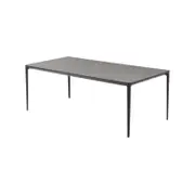 Vincenzo Large Rectangular Kitchen Dining Table Ceramic 210cm - Cement