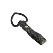 Car Accs JDM Heart Shape TSURIKAWA Black Ring Black Clouds Nylon Handle Strap