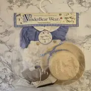 VTG 1998 Vanderbear Wear Cornelius Garden Party Outfit, New, Sealed
