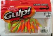BERKLEY GULP! 3" Minnow Grub (11/Ct Pack) - Firetiger