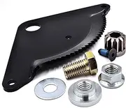 HD Switch - Improved Steering Gear Rebuild Kit Replaces 532194732 194732 Sector Plate, 587738906 Pinion, 532194747 Machined Pivot Bushing Upgrade & Hardware - Husqvarna Craftsman AYP Poulan Weedeater