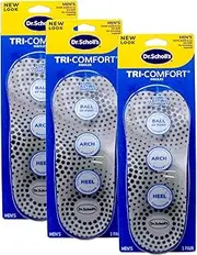 [Dr. Scholl's] Dr. Scholls Tri-Comfort Insoles Mens (Size 8-12) Pack of 3