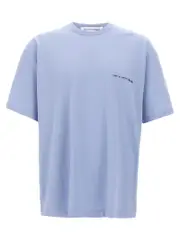 [Comme Des GarçOns Shirt] Comme Des GarçOns Shirt-Logo T Shirt Celeste-Uomo L Light Blue