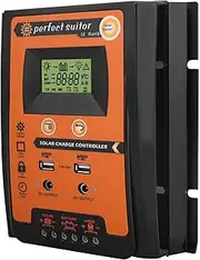 Solar Charge Controller - LCD Display Screen Solar Charge Controller,30A Intelligent Control with USB Ports, Solar Charge Controller Protection