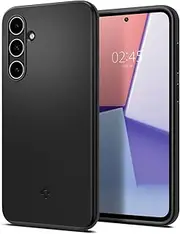[Spigen] Thin Fit Designed for Samsung Galaxy S23 FE Case (2023) Air Cushion Exact Fit Ultra Slim Hybrid Structure Hard Cover - Black