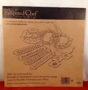 The Pampered Chef Plate Art and Stencil Set 1536