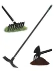 5-in-1 Garden Hoe - Adjustable 37" to 50" Handle, 5 Tool Heads, Heavy-Duty We...