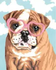 Dog Love Paint by Number (8"x10")