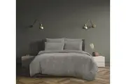 5pc Ardor Boudoir Millicent Queen Bed Comforter Set w Pillowcases Storm Grey