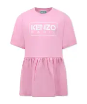 Kenzo Kids Logo T-Shirt Dress 12,14Y,2Y Rosa