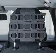 TACNEX Car Headrest Organizer MOLLE Panel for Vehicle Seat Back EDC Pouch Tool Holster Bag Gadget Holder Backpack Insert Panel Tactical Gear Rack Truck Equipment Plate Pickup Modular Storage Shelf