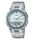 Casio Illuminator 2747 AW-80 World Time Telememo 30 Ana-Digi Watch Running