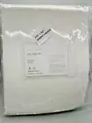 Pottery Barn Emery Linen Poletop Doublewide Cotton-Lined Curtain 100 x 96” Ivory