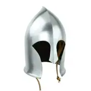 Steel Medieval knight medieval handforged Warrior Helmet Barbuta