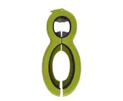 6 In 1 Multi Opener, 6 In 1 Happy Opener Tool, All In One Jar Gripper Can Wine Beer Lid Twist Off,Dark Green