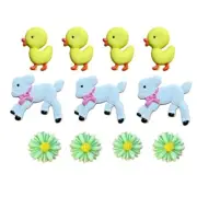 Easter Parade - Duck Sheep Shelly's Buttons - Buttons Craft Sewing Scrap