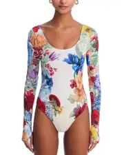 Alice and Olivia Rhys Ballet Neck Bodysuit
