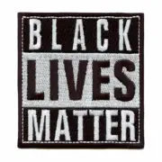 VELCRO® BRAND Fastener Morale HOOK PATCH Black Lives Matter 3" Sized