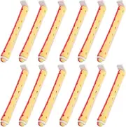 WRITWAA 24pcs Curling Perm Rods Portable Plastic Hair Rollers for Hair Versatile Curling Tool Easy DIY Styling for Home and Salon Use