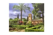 Puzzle Box: Gardens of La Alhambra, Spain (1000pc Jigsaw)