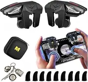 13 in 1 PUBG Mobile Triggers Combo, L2R2 4 Triggers Mobile Phone Controller for PUBG/Knives Out/Call of Duty/Rules of Survival, Aim & Fire Trigger for iPhone & Android Phones