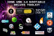 32GB USB 3.0 Bootable Deluxe Tech Tool Kit - 19+ OSes Repair Scan Test Clone