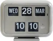 TWEMCO Table & Wall Clock Digital Flip Clock With Calendar QD-35 Gray New