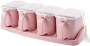 4-compartment seasoning box set, seasoning storage container