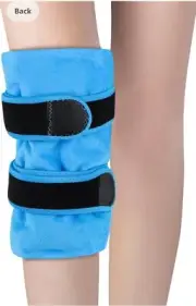 Knee Ice Pack Wrap with Reusable Gel, Cold & Hot Therapy for Post-Sports, Injury
