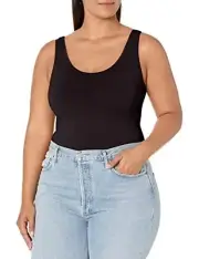 Yummie Women's Seamless Reversible Shapewear Tank Top, Black, 1X/2X