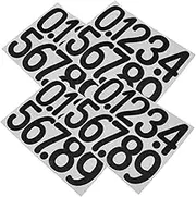 KITANDOVE Mailbox Number Stickers 4 Sheets of Large Outdoor Adhesive Decals House Numbers for outside Diy Stickers