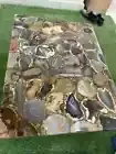 Wild Agate Coffee Table Top, Agate Center Living Room Furniture Top Decor