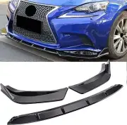 black Front Bumper Lip Splitter For Lexus IS250 IS350 200T 2014 2015 2016
