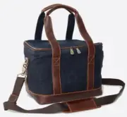 Links And Kings Waxed Canvas Leather Trim Golf Cooler Bag