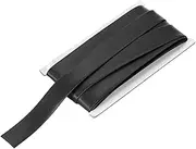 uxcell Double Fold Bias Tape for Sewing 1 Inch x 12 Yards Satin Pre-fold Continuous Binding Tape for Seaming Quilting Hemming Binding DIY Crafts, Black